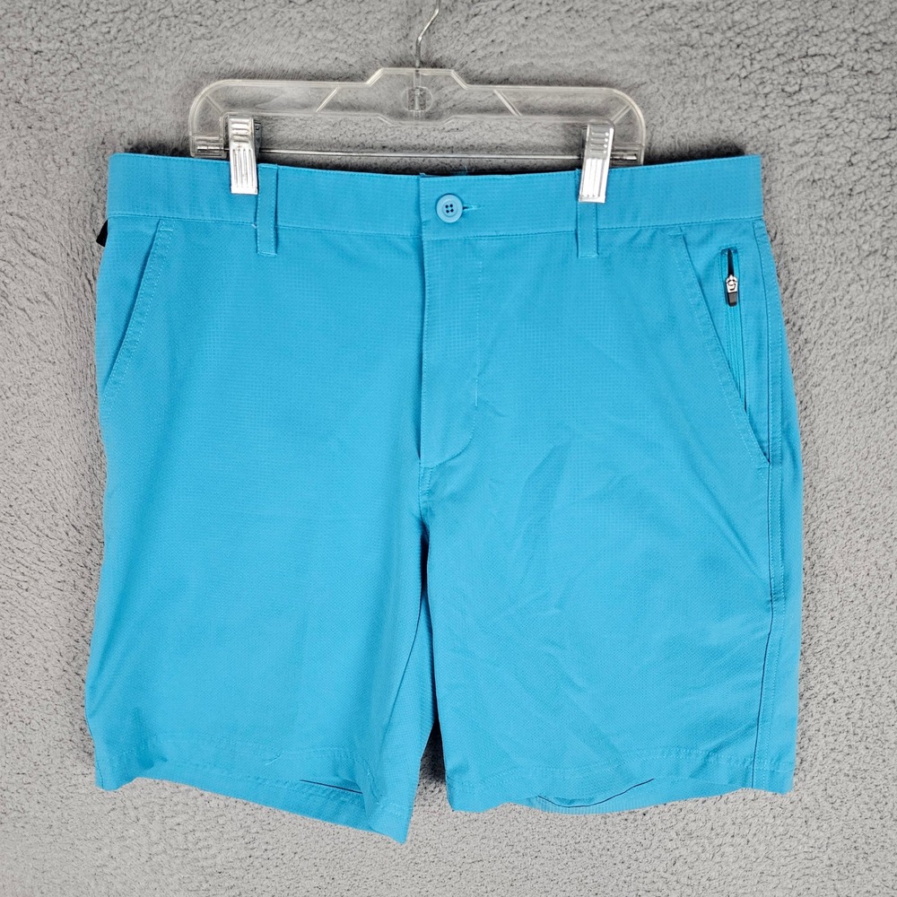 Swannies Golf Shorts Mens 34 Performance Micro Ripstop Zipper Pocket Athletic